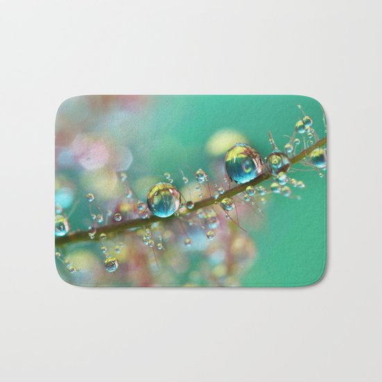 Smokey Rainbow Drops Bath Mat