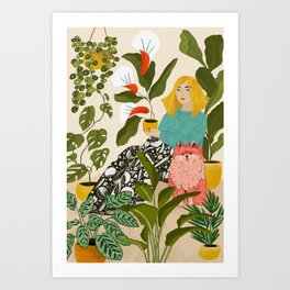 Plant Lady Art Print
