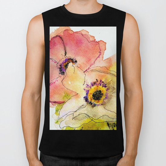 miracle flowers Biker Tank