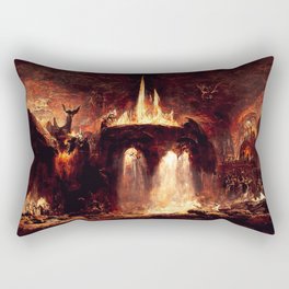Lucifer Throne in Hell Rectangular Pillow