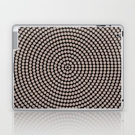 Black and Taupe Circle Polka Dot Pattern Pairs DE 2022 Trending Color Frontier Land DE6074 Laptop Skin