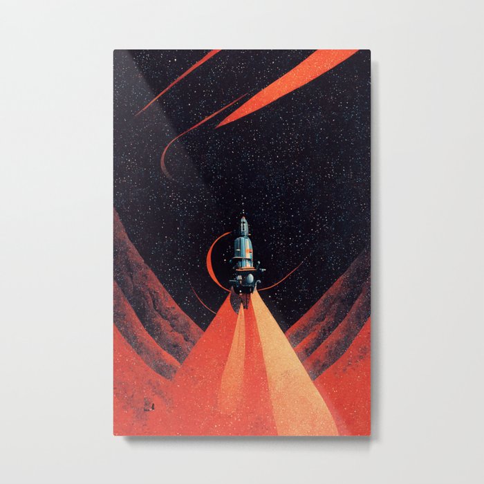 Vintage Deep Space Exploration Series - 06 Metal Print