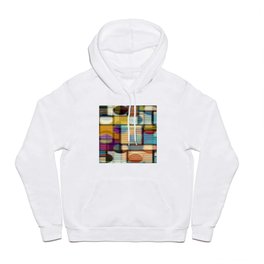 Geometric abstract pattern in low poly pixel art style. Seamless vintage image.  Hoody