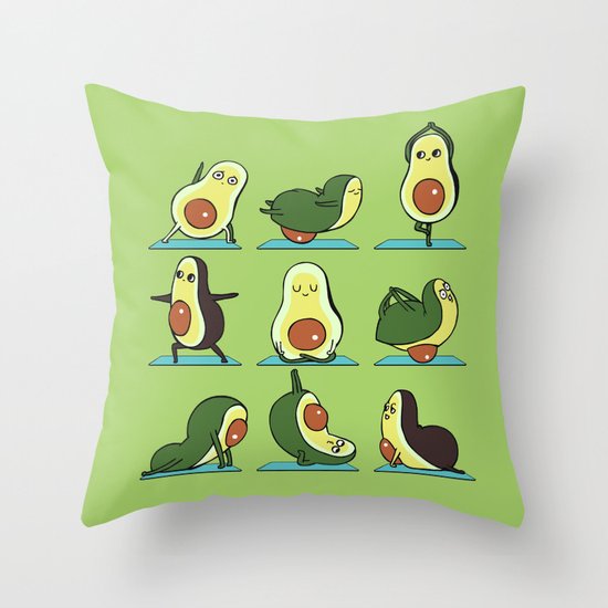 avocado cushion fluffy