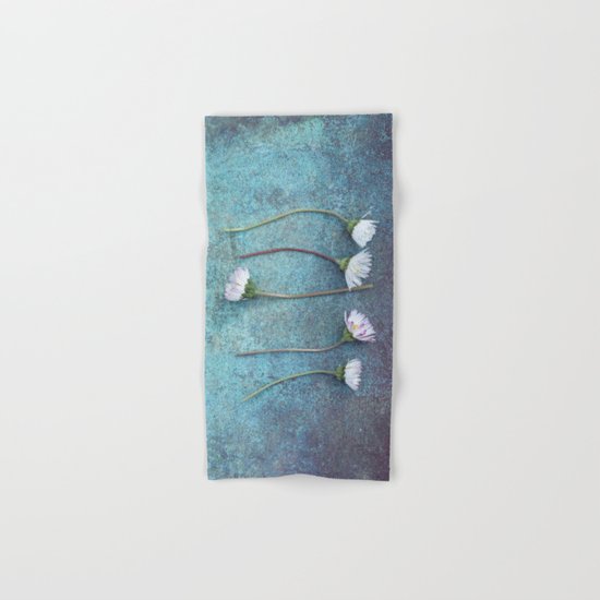 Daisies in a row Hand & Bath Towel