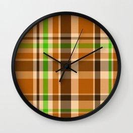 Plaid // Pumpkin Wall Clock