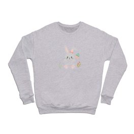 Cute little girl easter bunny with Charlotte Crewneck Sweatshirt