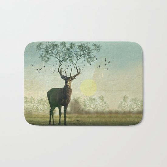 Evergreen Stage Horn Bath Mat