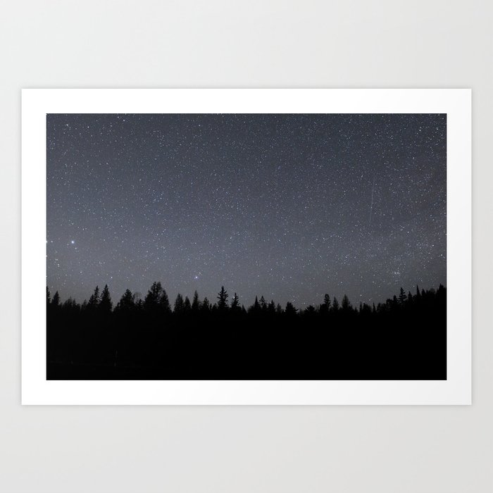 night sky in northern michigan  Art Print