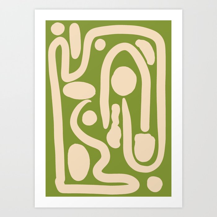 Abstract Line 36 Art Print