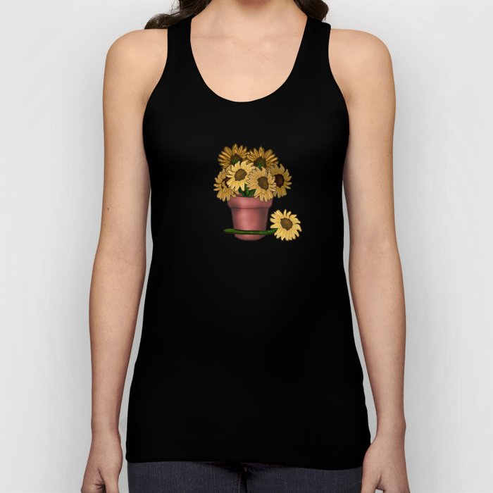 Potted Sunflowers Tank Top