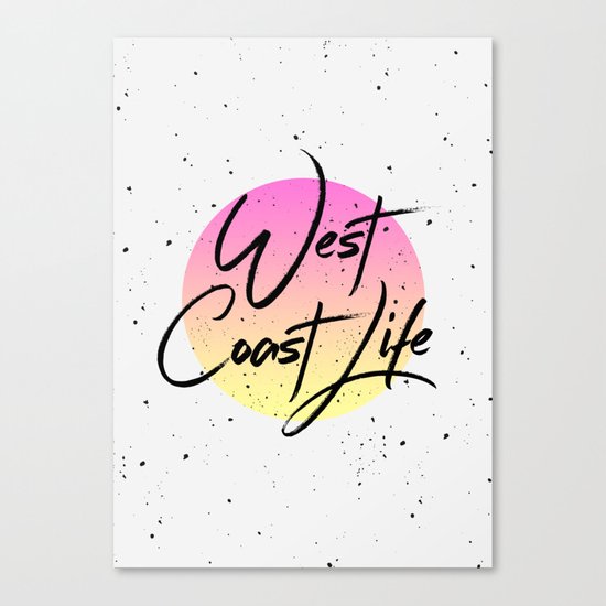 West coast life Canvas Print