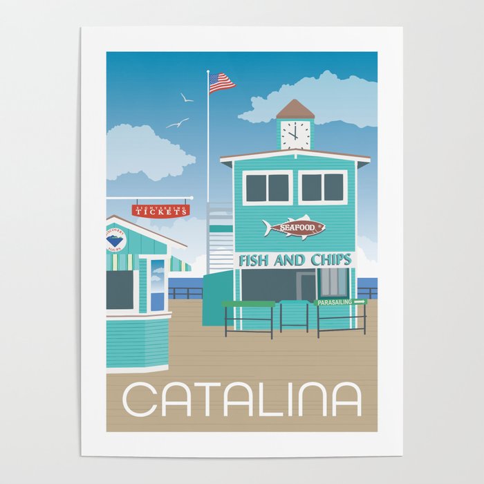 Catalina Island California Poster