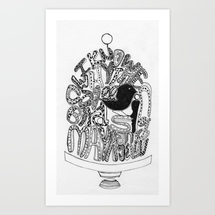 I Know Why The Caged Bird Sings Art Print By Youmeecho Society6