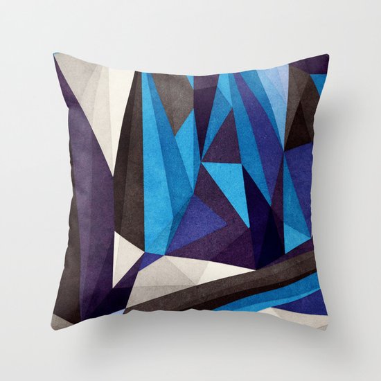Blue Something Throw Pillow