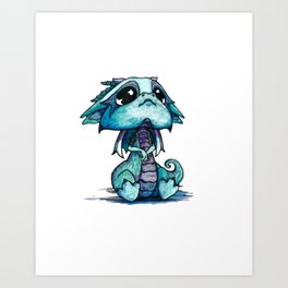 Baby Dragon Art Prints For Any Decor Style Society6,Cat Head Cartoon Pictures