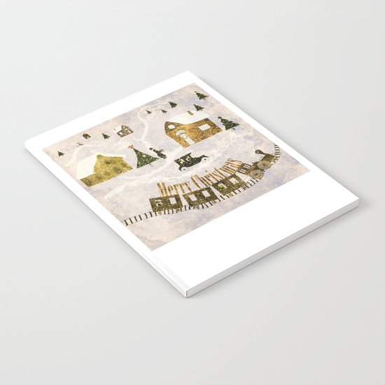 New year's design Merry Christmas grunge design Notebook
