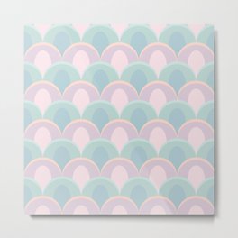 Abstract Peacock or Mermaid tail in Pastel tones Metal Print | Abstractpeacock, Graphicdesign, Geometrical, Digital, Mermaidtail, Subtlecolors, Pastel 