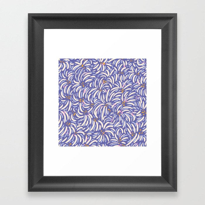 Powerful and floral pattern Framed Art Print