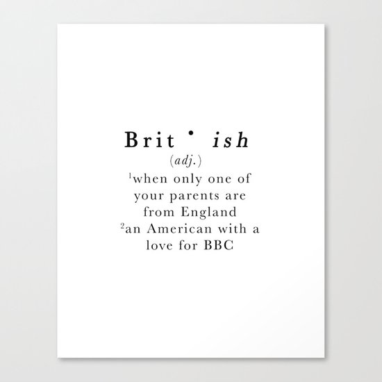 Brit(ish) Canvas Print