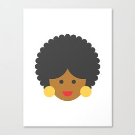 Afroamerican Woman Canvas Print