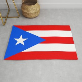 Puerto Rican flag of Puerto Rico Area & Throw Rug