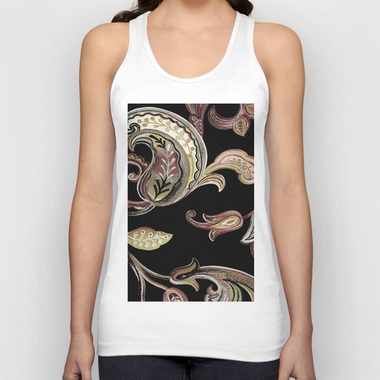 paisley Unisex Tank Top