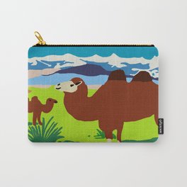 Gobi desert with camels Carry-All Pouch