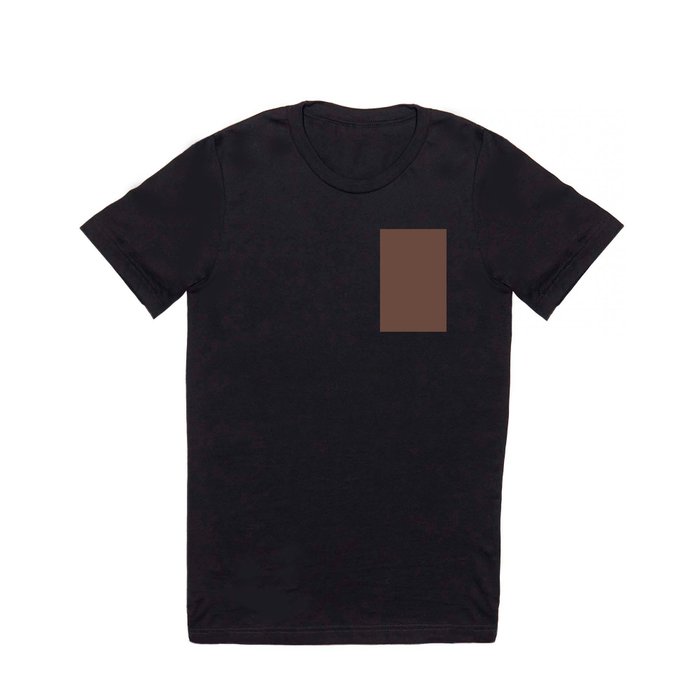 Behr Brown Velvet N160-7 - Dark Brown Earth Tone Solid Color T Shirt