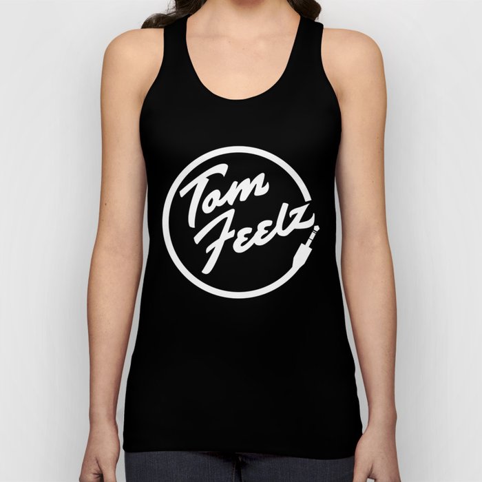 Tom Feelz Logo White Tank Top