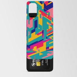 Abstract Colorful Pop Art City by Emmanuel Signorino Android Card Case