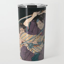 Utagawa Kuniyoshi - Of Brigands and Bravery: Kuniyoshi's Heroes of the Suikoden Warrior #7 Travel Mug