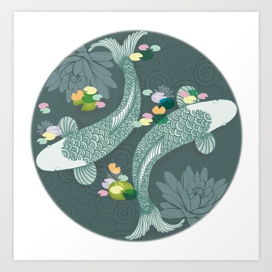 Koi Art Print