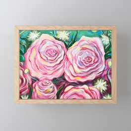 May Tea Roses Framed Mini Art Print