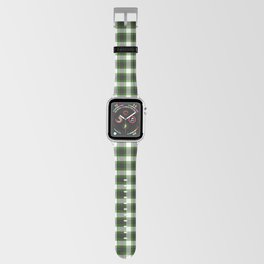 Green And Black Buffalo Plaid,Green And Black Pattern,Green And Black Plaid,Green And Black Gingham Checks, Apple Watch Band