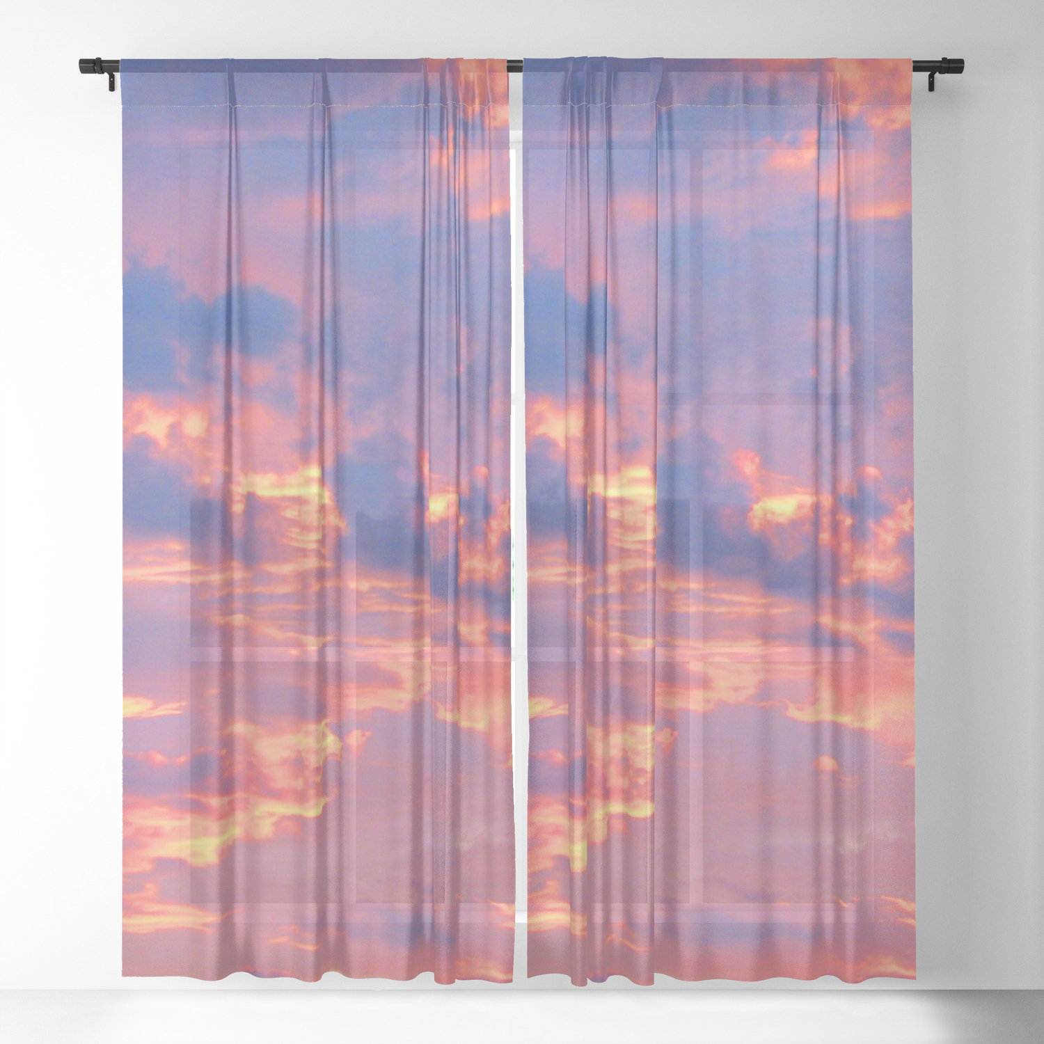 Good Morning Sheer Curtain By Lindamillar Society6
