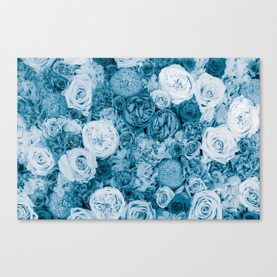 Bouquet ver.bluegreen Canvas Print