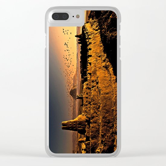 Sand Castle Clear iPhone Case