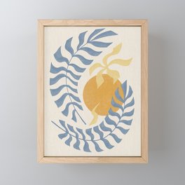 Tropical Blue Jungle Leaves Under the Sun | No. 2/3 Framed Mini Art Print