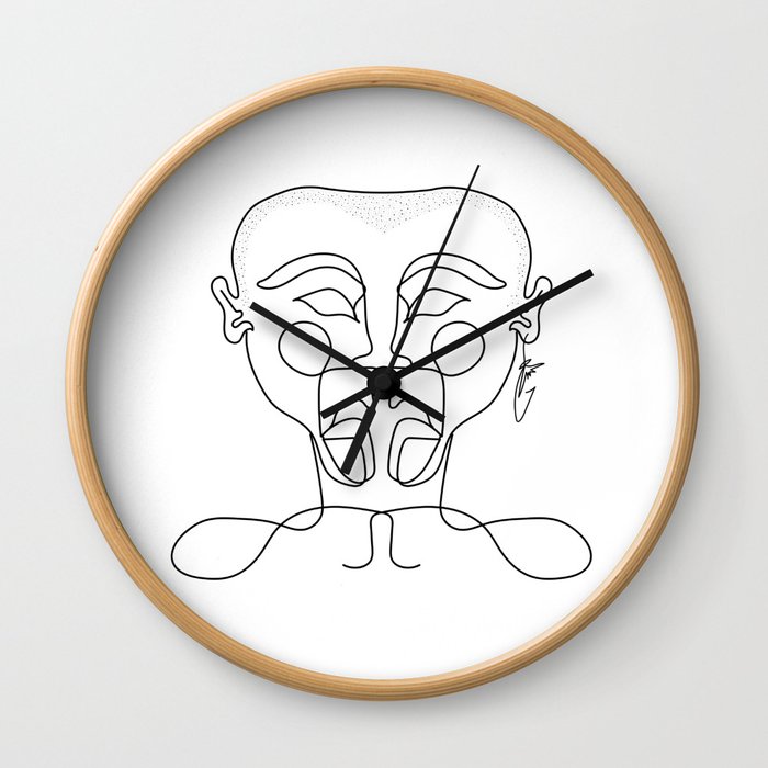 Sophisticated Scalp Wall Clock