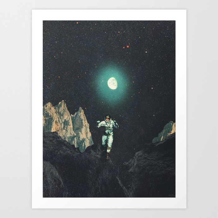 Searching for Happiness out of this Transitional World Art Print