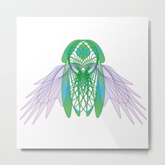 Insect Art Deco style Metal Print