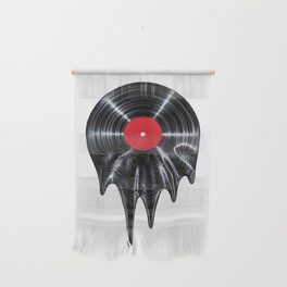 Melting vinyl / 3D render of vinyl record melting Wall Hanging