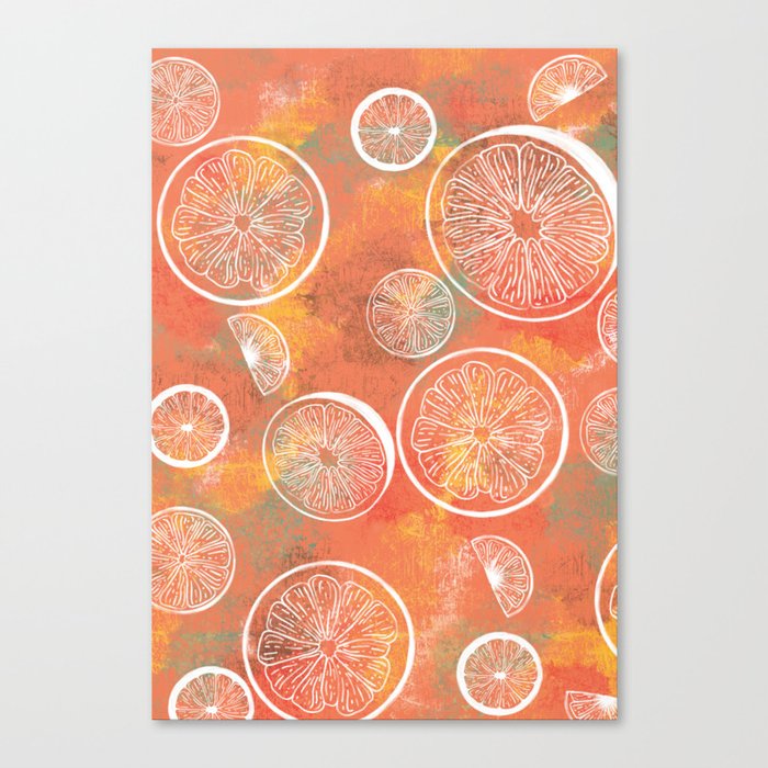 Citrus Design Canvas Print