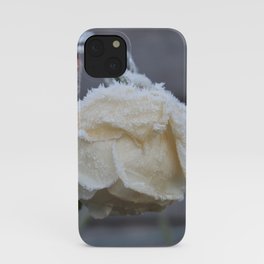 Frosted Rose Ice Flower W iPhone Case
