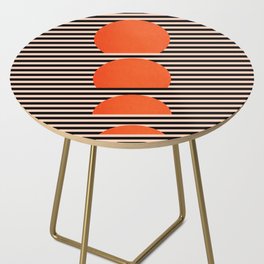 Abstraction_SUNSET_LINE_ART_Minimalism_001 Side Table