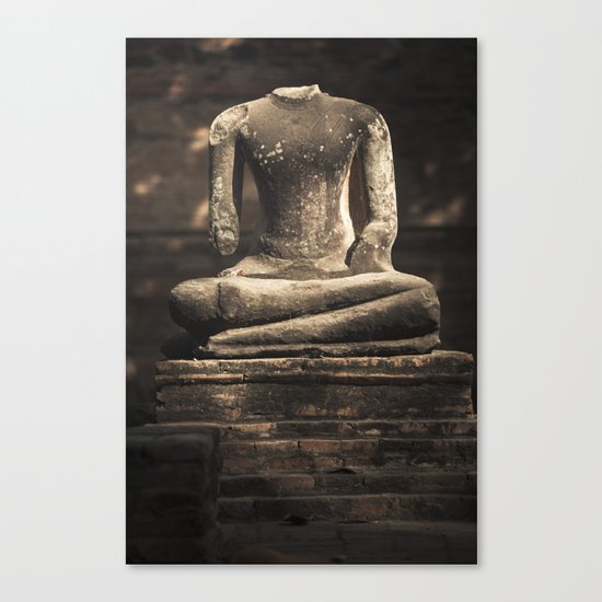 Beheaded Bhudda Canvas Print