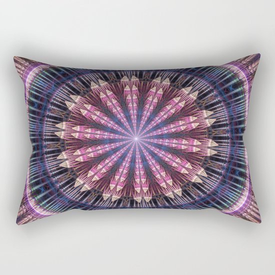 Star shine, tribal pattern mandala Rectangular Pillow