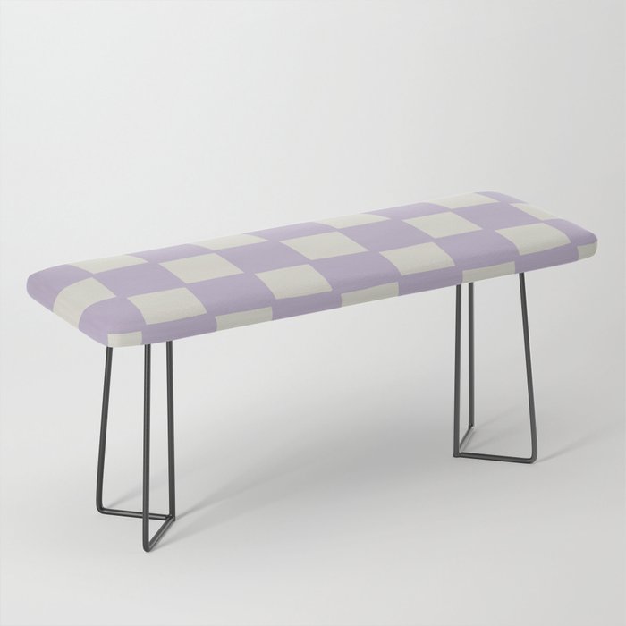 Tipsy checker in lilac dust Bench