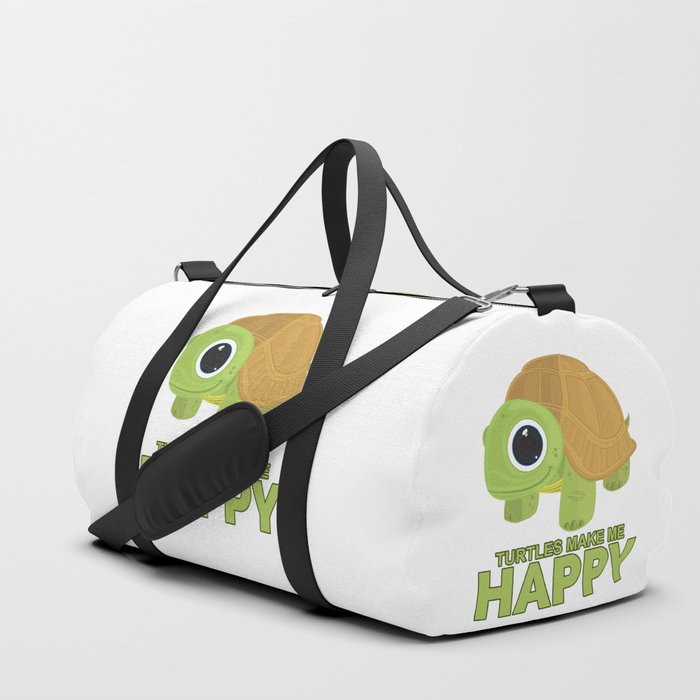 Turtles Make Me Happy Duffle Bag